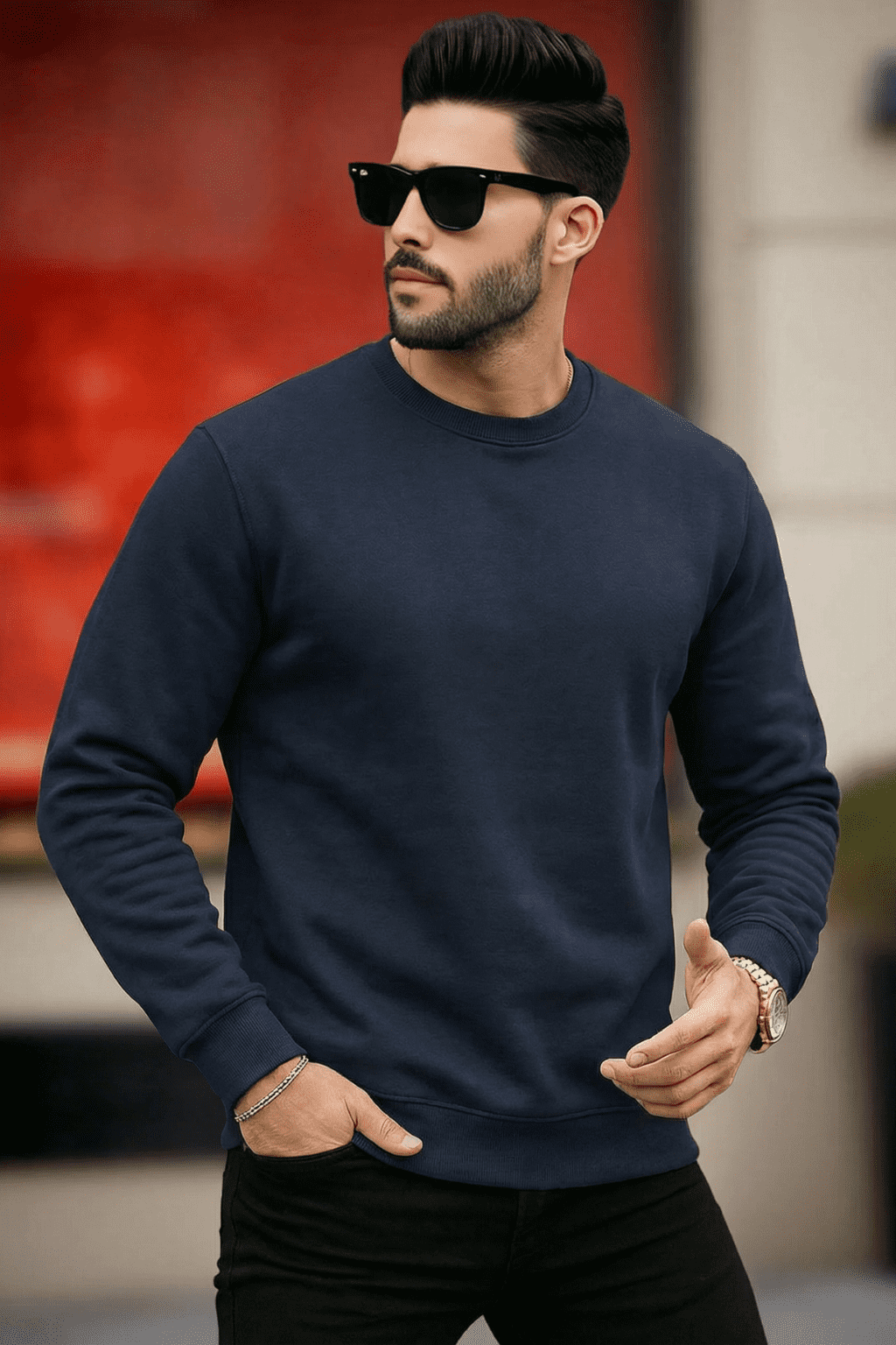 Classic Unisex Sweatshirt – 300 GSM Cotton Blend,