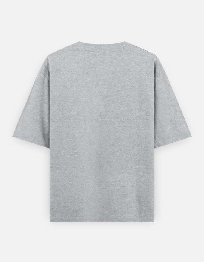 Oversized Cotton T-Shirt with Hellowine Print – Unisex 240 GSM Heavyweight Tee - Image 5