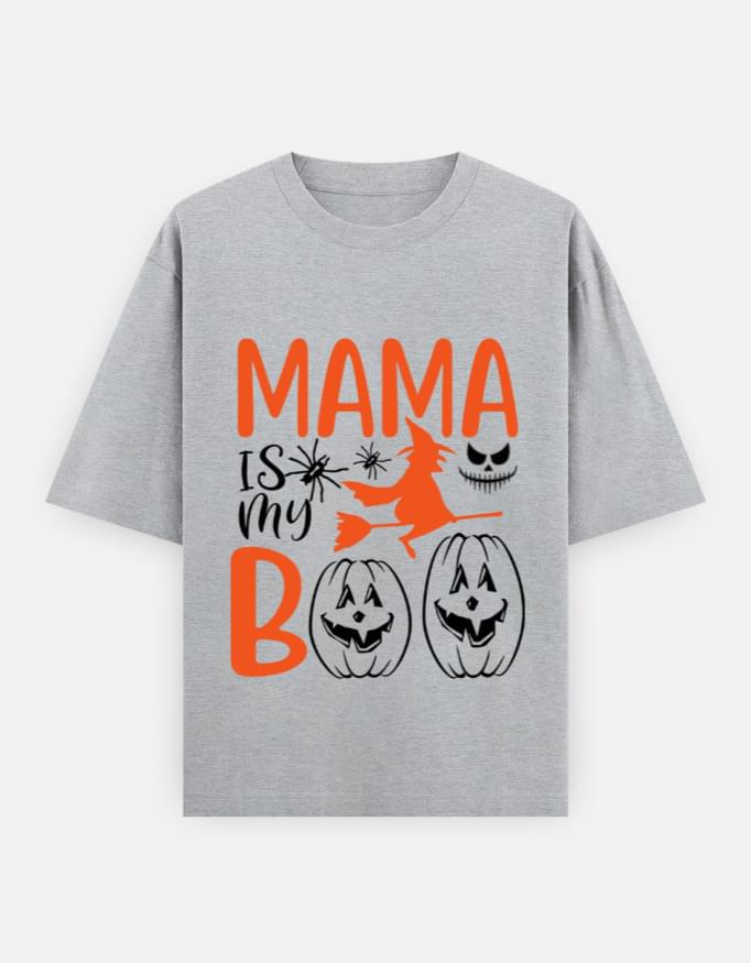 Oversized Cotton T-Shirt with Hellowine Print – Unisex 240 GSM Heavyweight Tee - Image 4