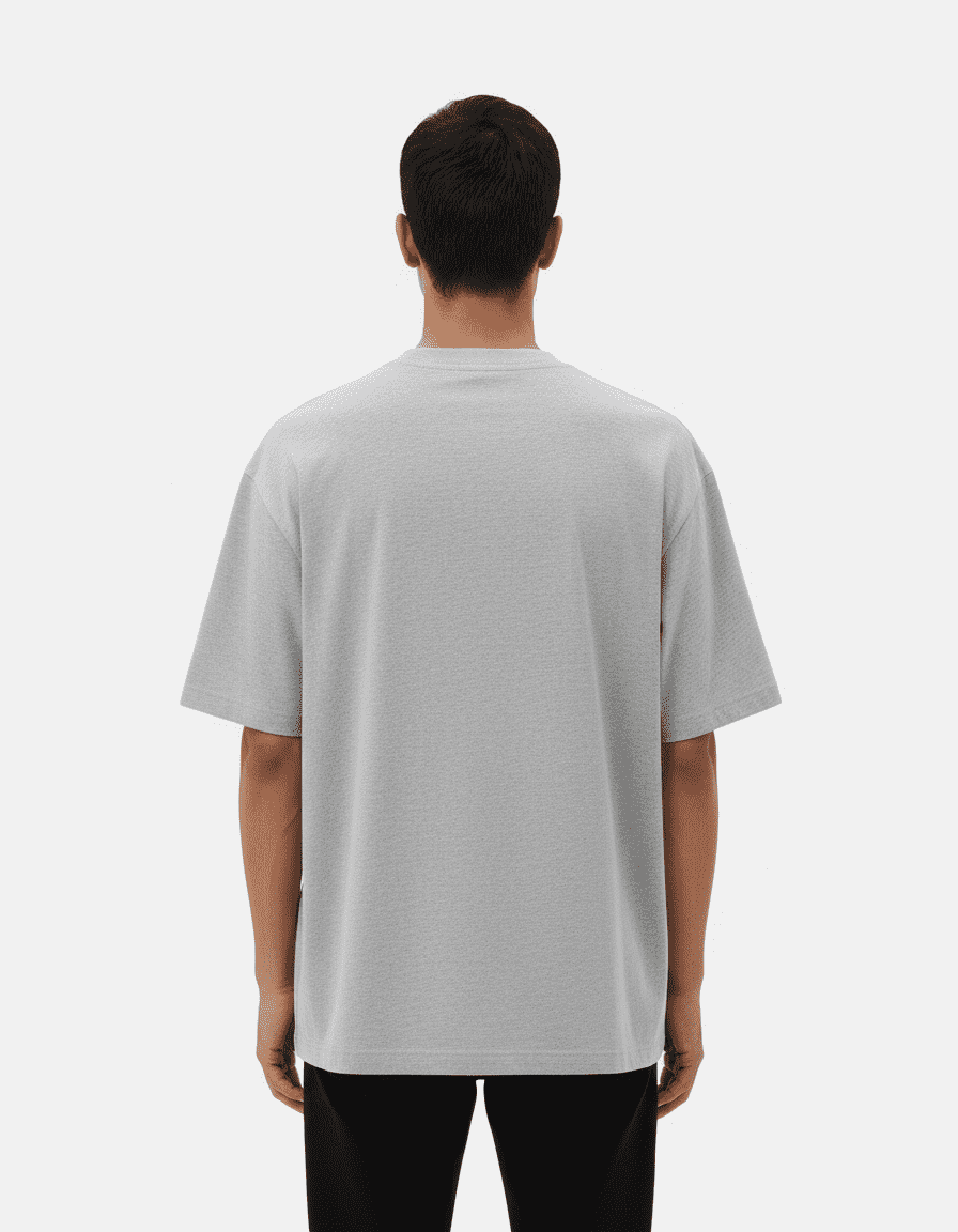 Oversized Cotton T-Shirt with Hellowine Print – Unisex 240 GSM Heavyweight Tee - Image 3