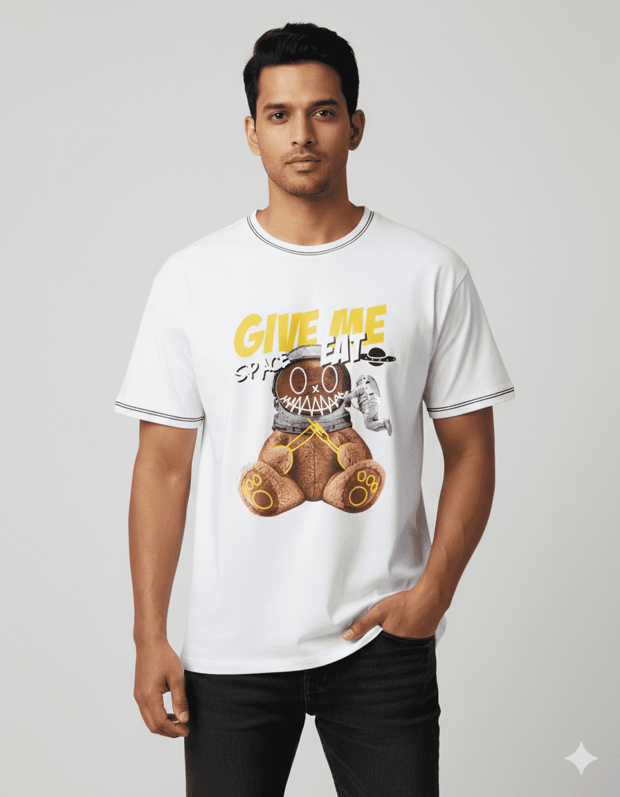 White Classic Crew Neck T-Shirt – 100% Cotton Unisex Regular Fit Everyday Tee