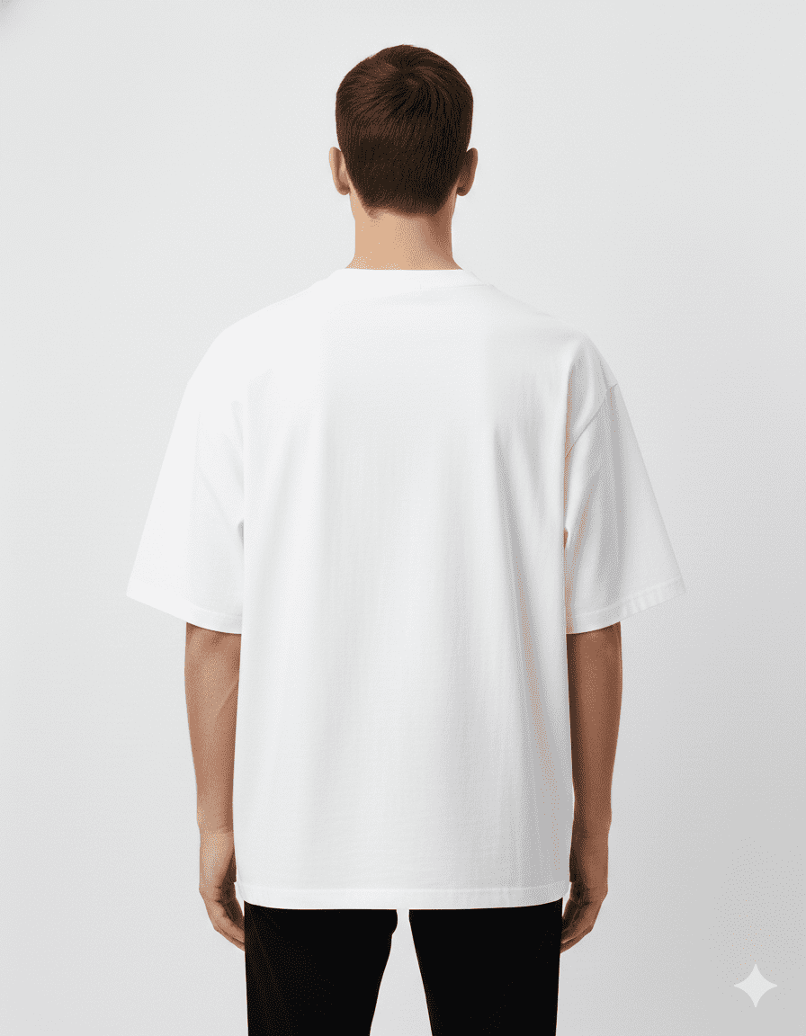Oversized Cotton T-Shirt with Hellowine Print – Unisex 180 GSM Streetwear Tee - Image 4