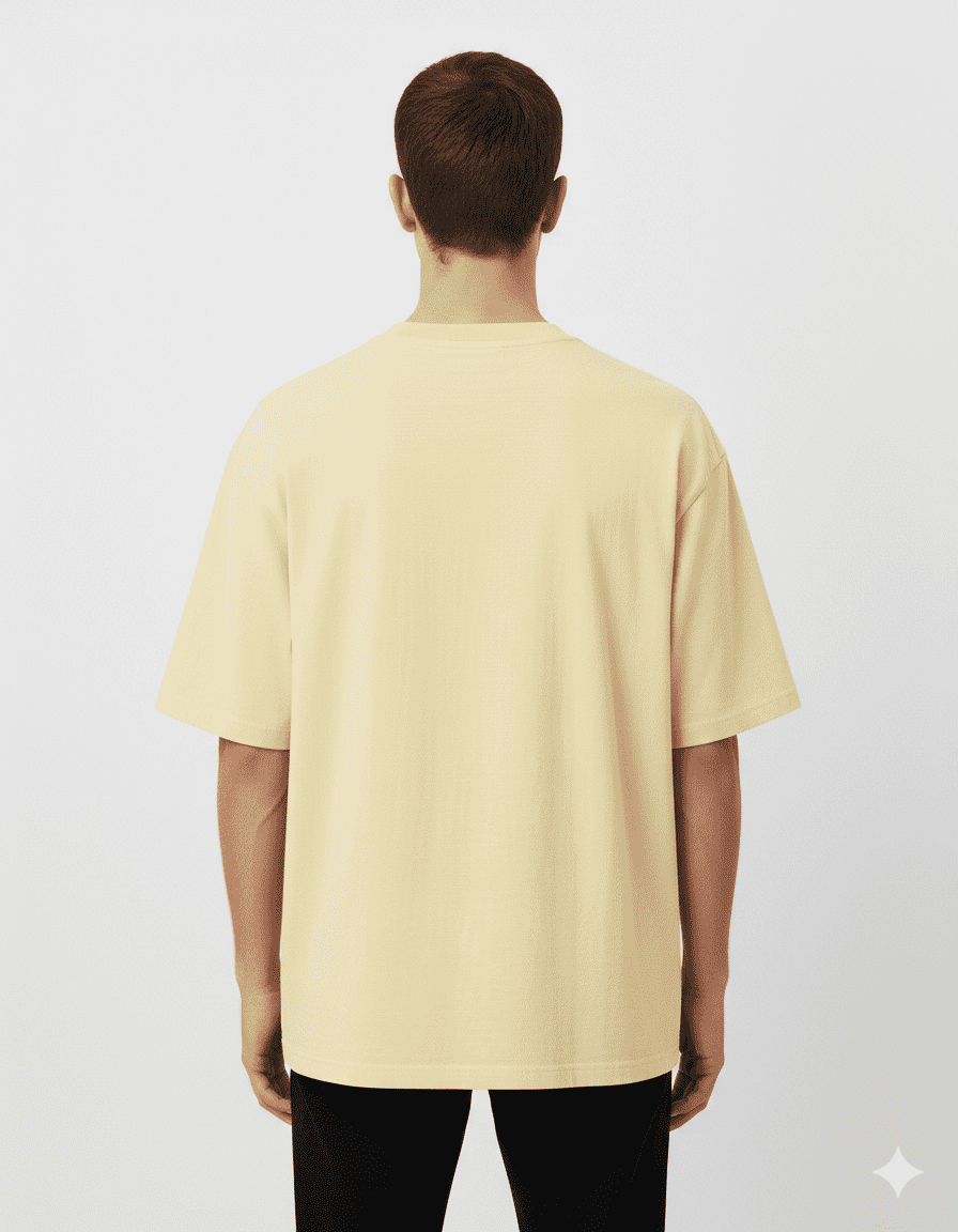 Oversized Cotton T-Shirt with Hellowine Print – Unisex 180 GSM Streetwear Tee - Image 2